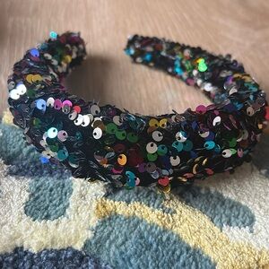 2 for 1 multi colored sequin headbands